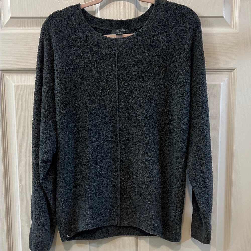 Elegant Teal Crew Neck Sweater